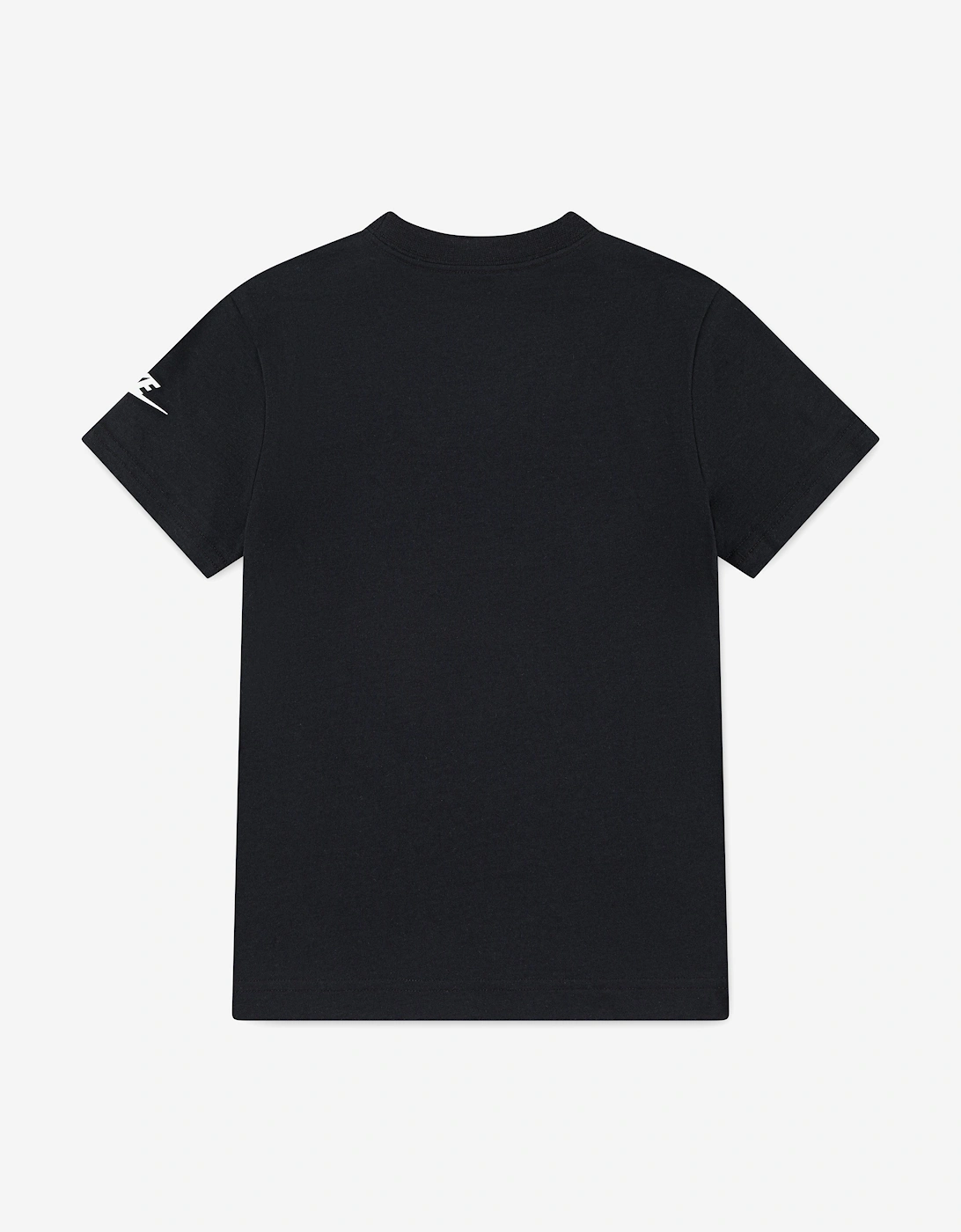 Boys Brandmark Swoosh T-Shirt in Black
