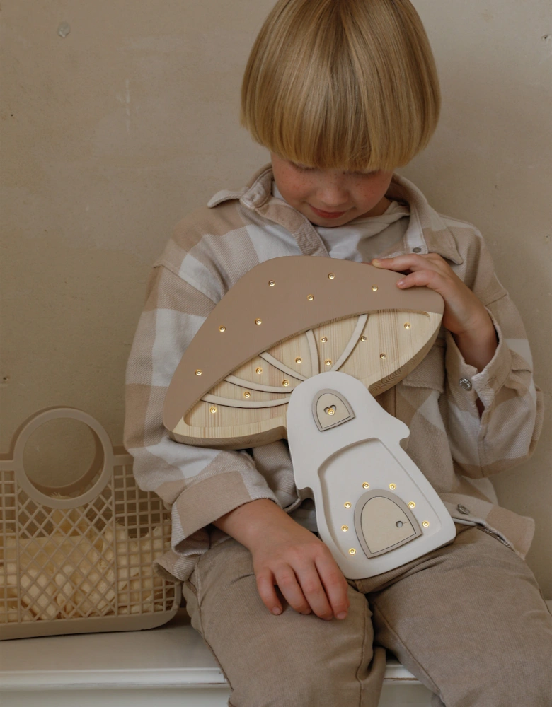 Mushroom Lamp in Beige (31.5x29x5.5 cm)