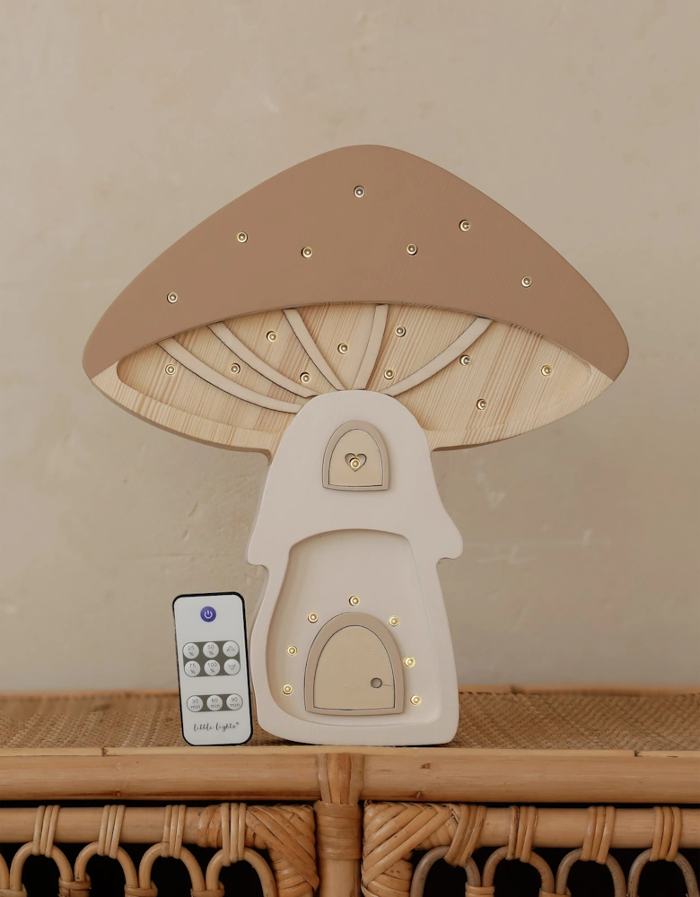 Mushroom Lamp in Beige (31.5x29x5.5 cm)