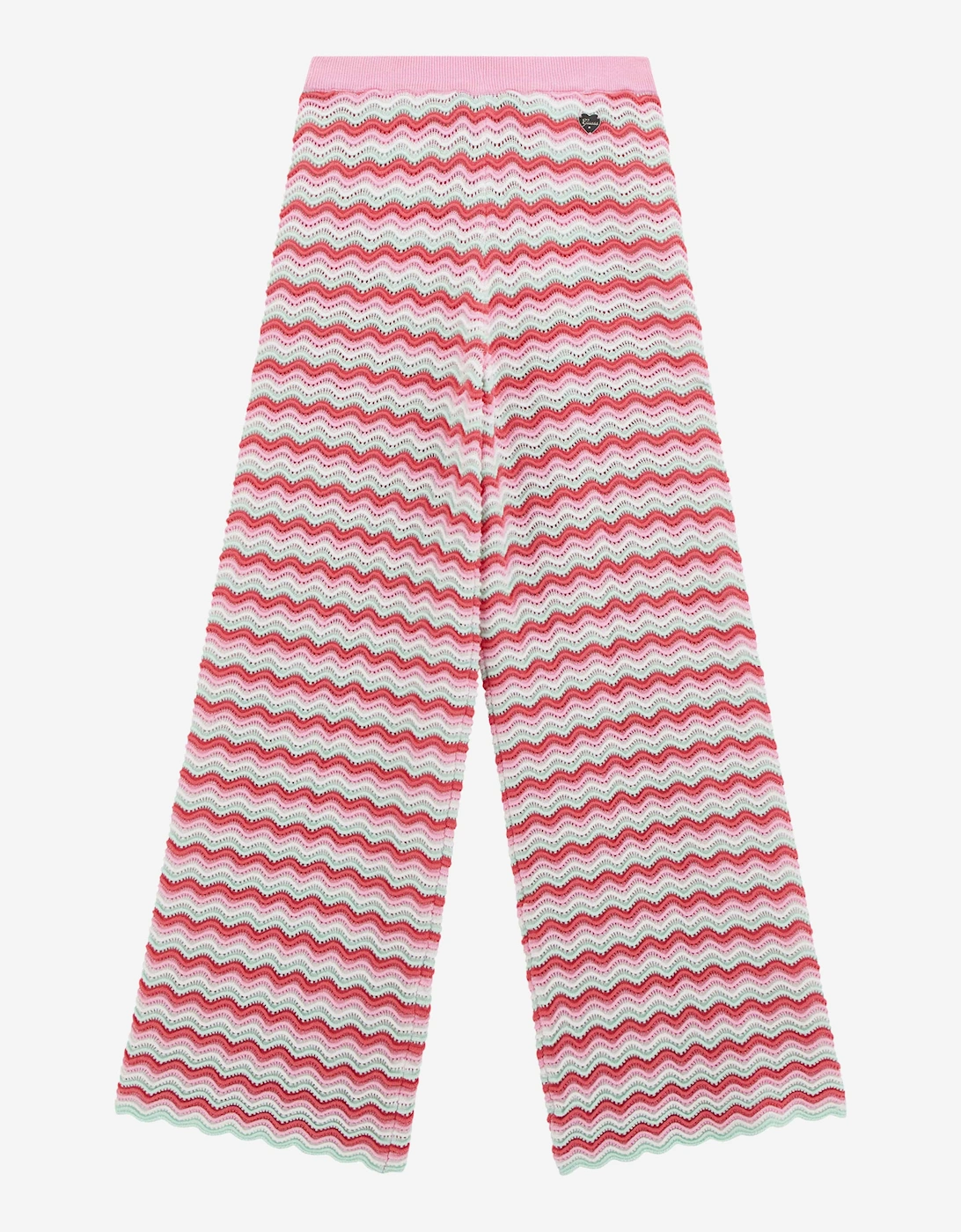 Girls Wavy Sweater Pants in Pink, 5 of 4