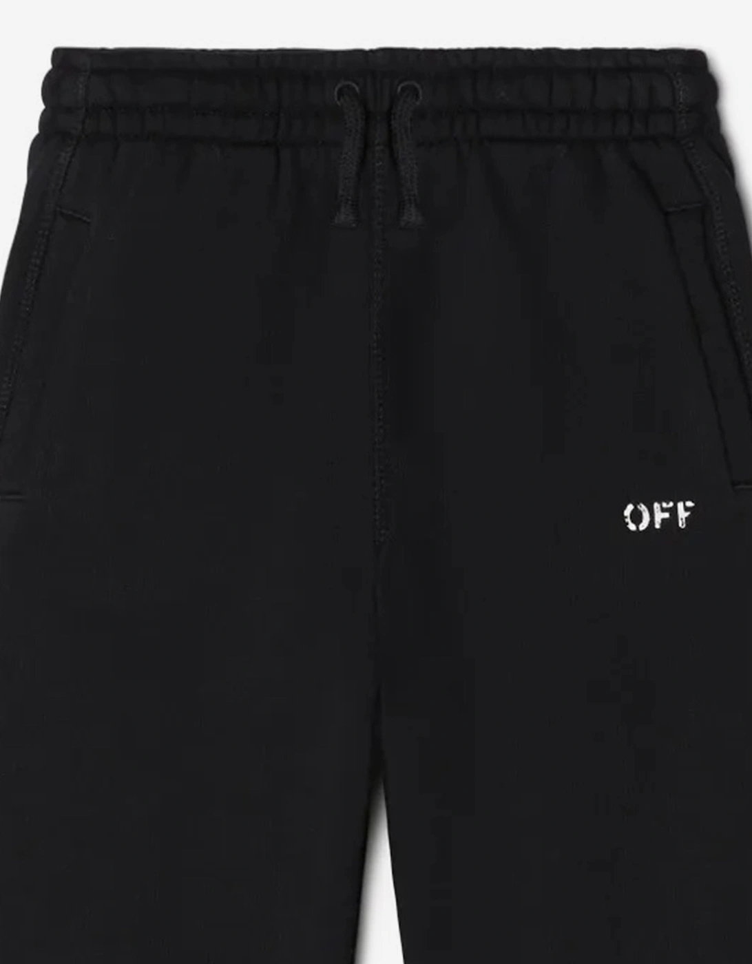 Boys Off Stamp Plain Joggers in Black