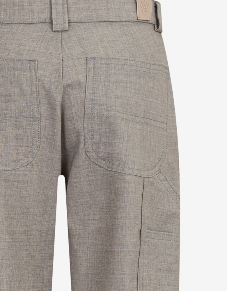 Boys Wool Trousers in Grey