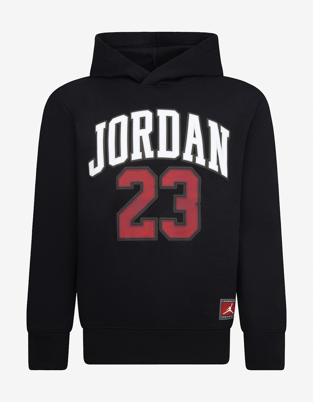 Nike Girl's Jordan Kids 23 HBR Fleece Hoodie in Black