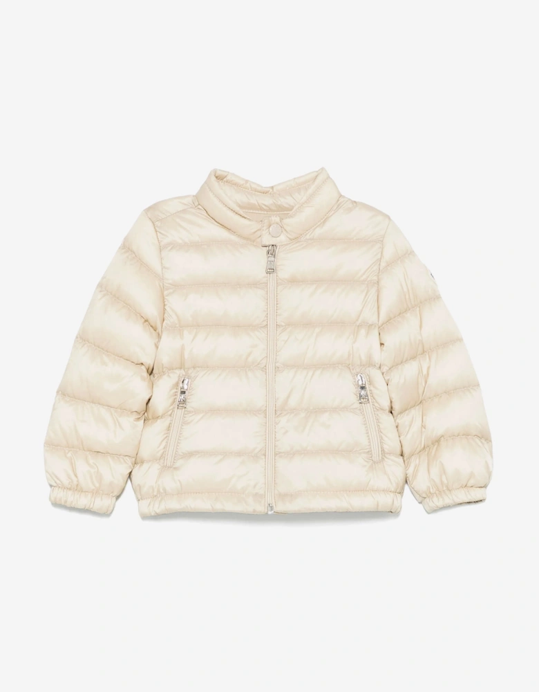 Baby Boys Down Padded Acorus Jacket in Beige