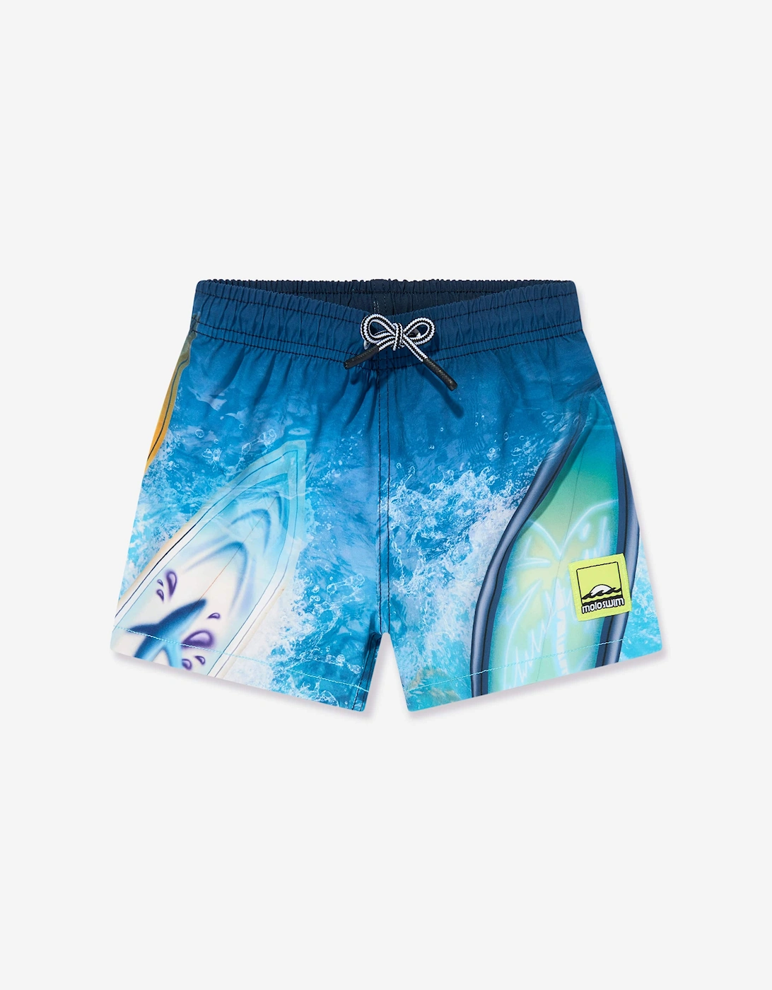 Boys Niko Surf Art Chill Swim Shorts in Blue (UPF50+), 5 of 4
