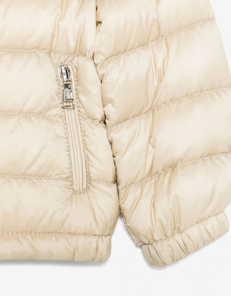 Baby Boys Down Padded Acorus Jacket in Beige