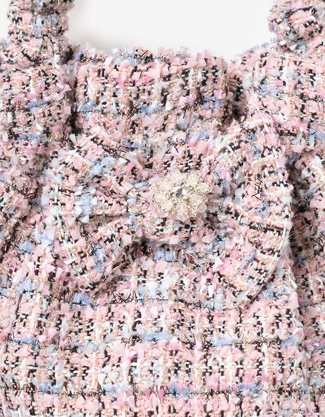 Girls Boucle Bag in Pink (16.5cm)