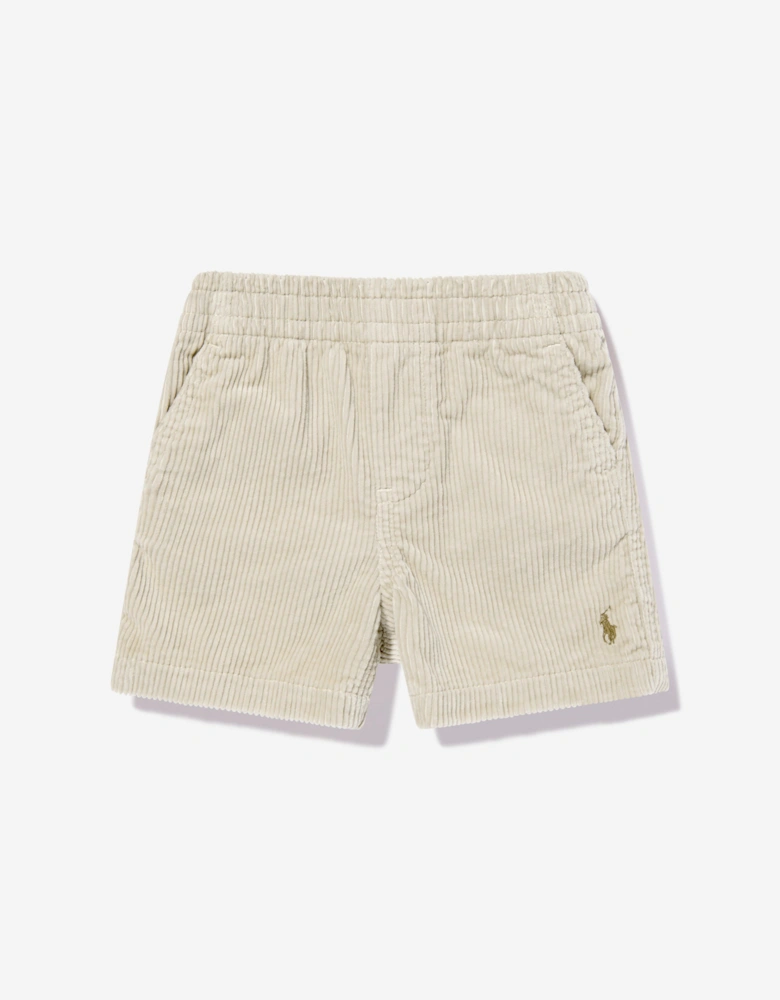 Baby Boys Corduroy Prepster Shorts in Beige