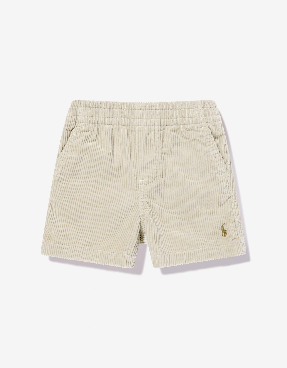 Baby Boys Corduroy Prepster Shorts in Beige, 5 of 4