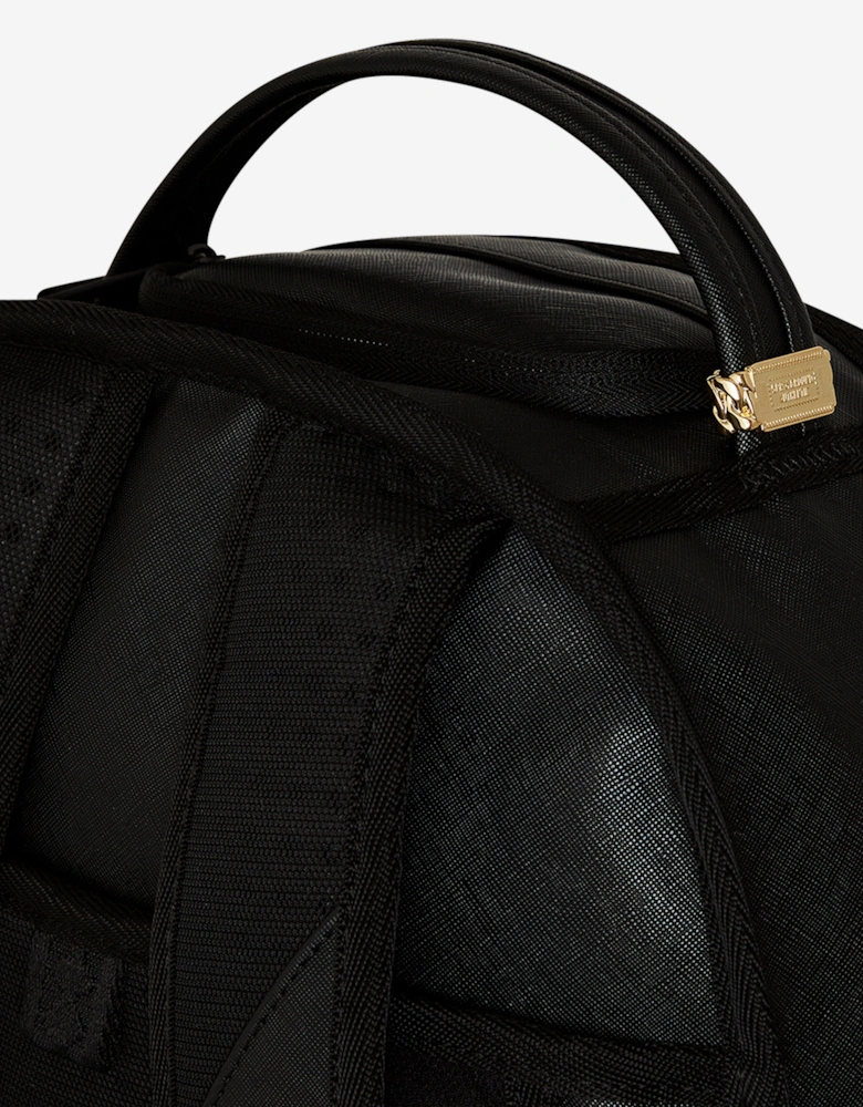 Kids Metallic Drip Shark Bubble Letters DLX Backpack in Black (45.72cm)