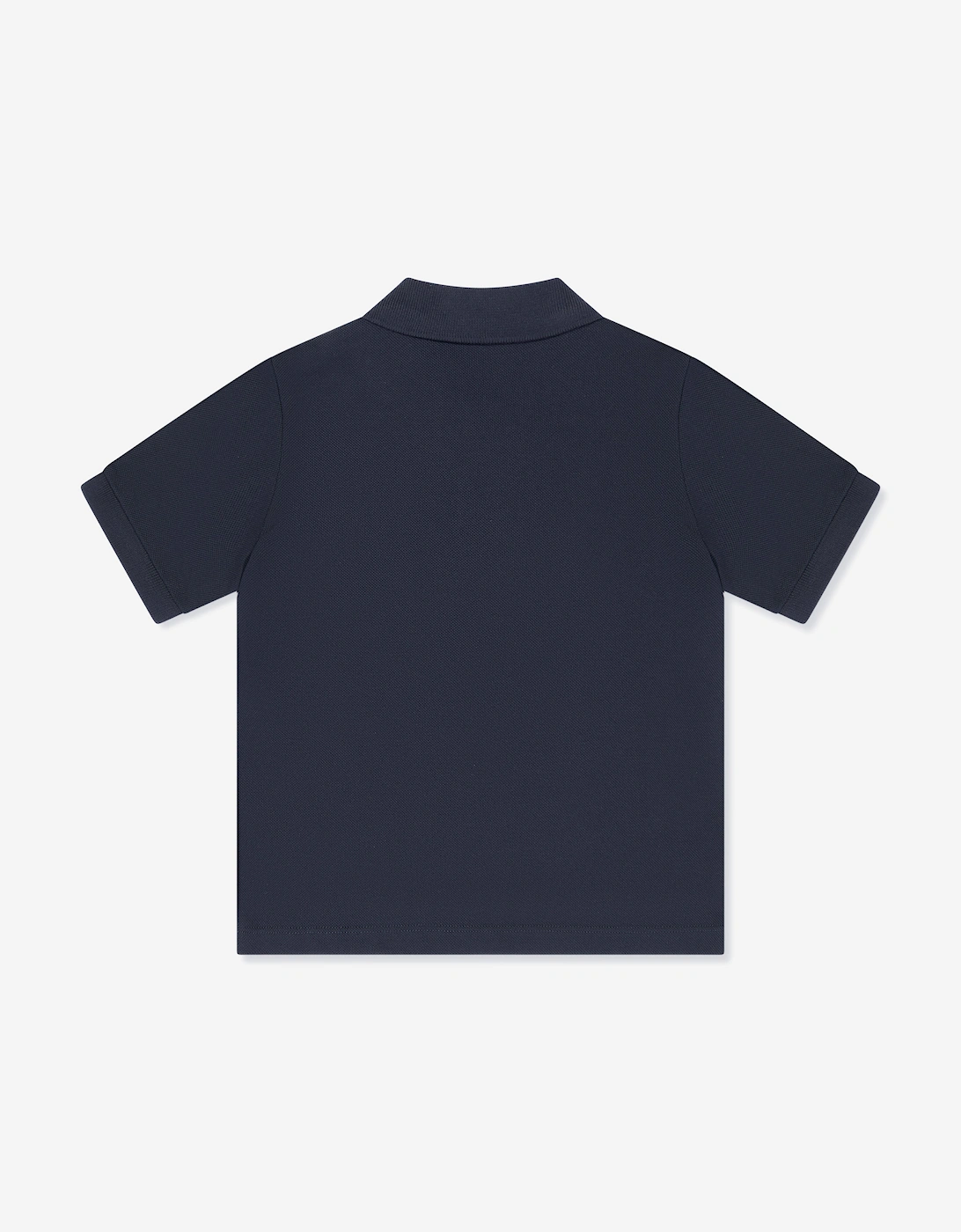 Boys Cotton Piqué  Polo Shirt in Navy