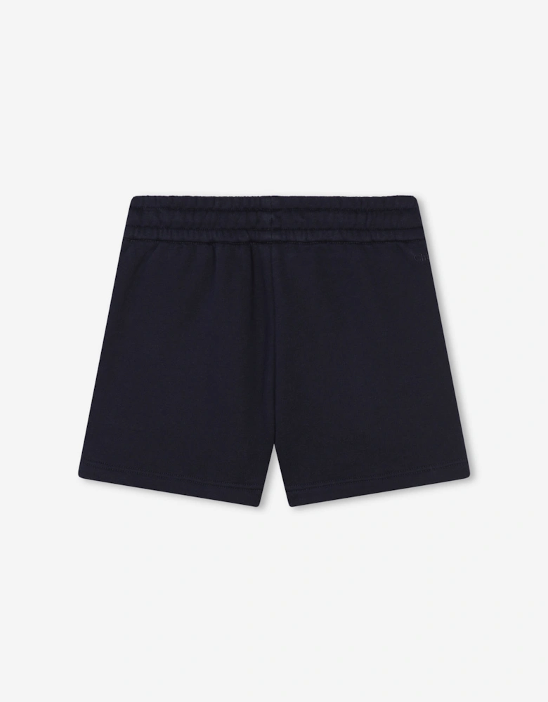 Girls Linen Shorts in Navy