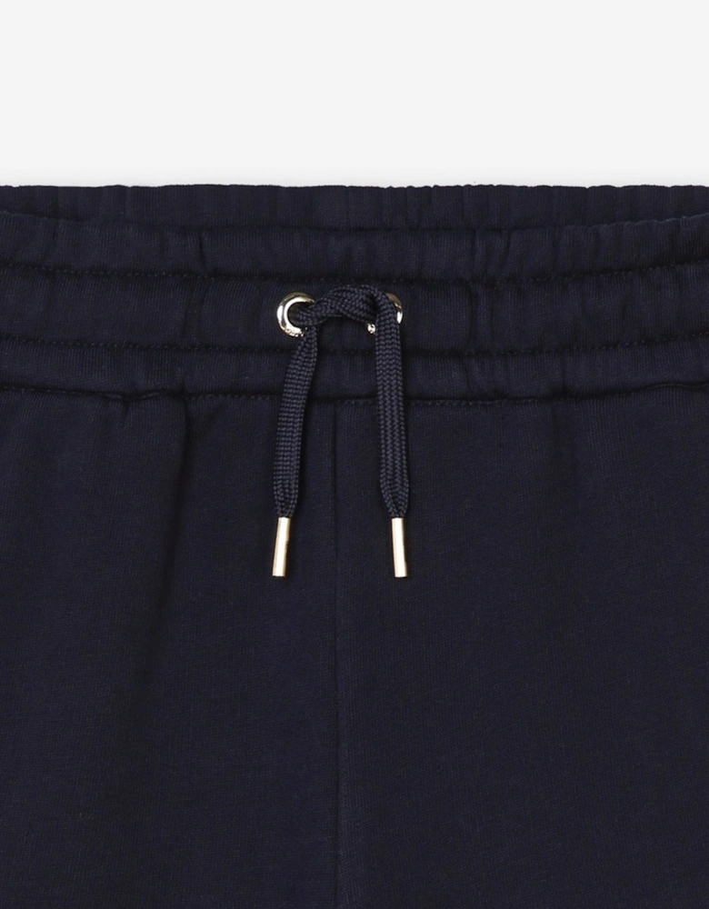 Girls Linen Shorts in Navy