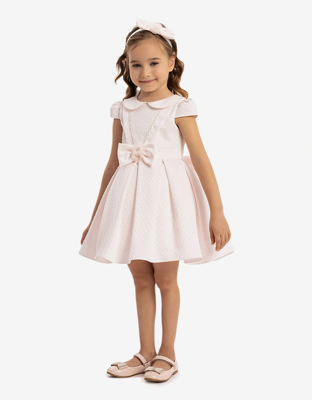 Baby Girls Dress with Headband in Pink