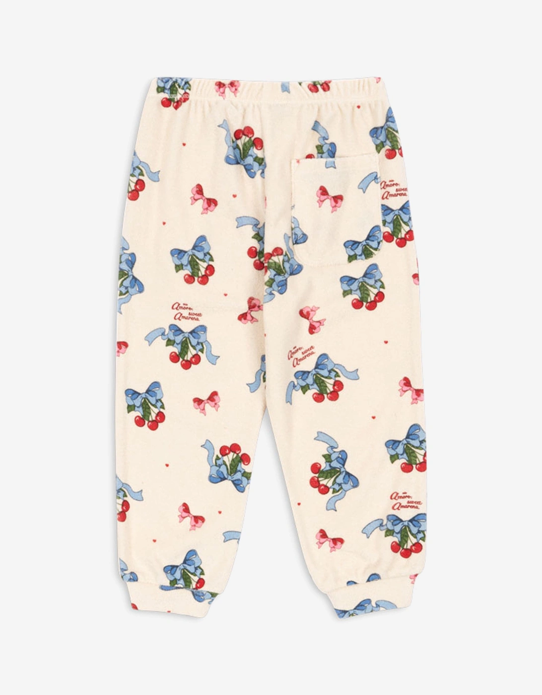 Girls Cherry Itty Joggers in Ivory
