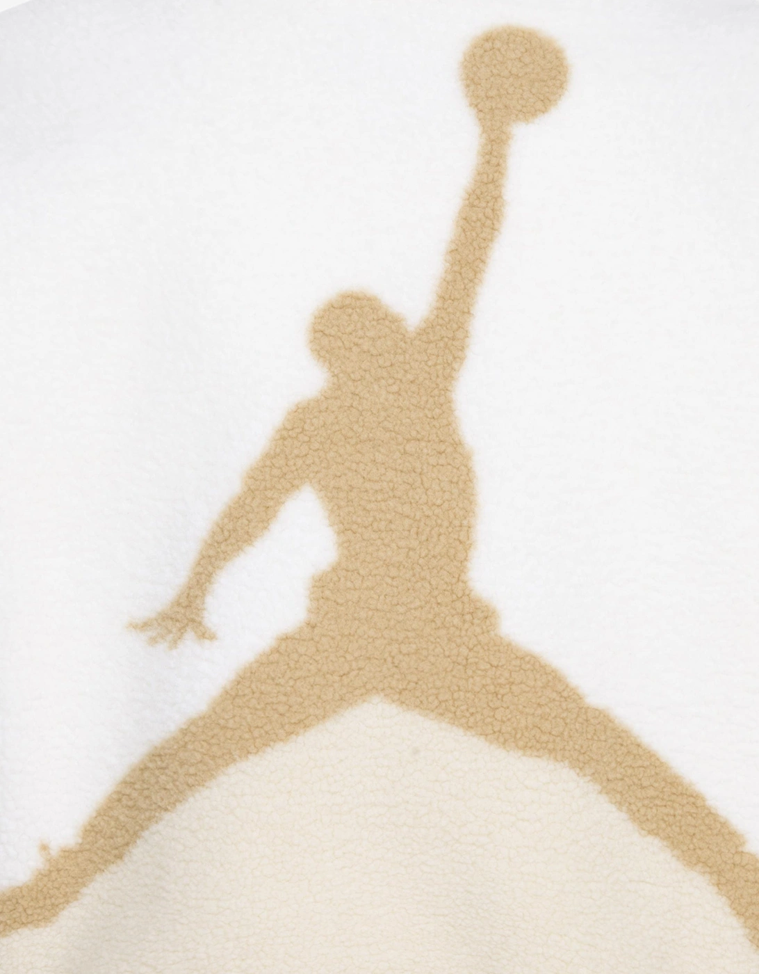 Jordan Girls Jumpman Sherpa Jacket in Ivory