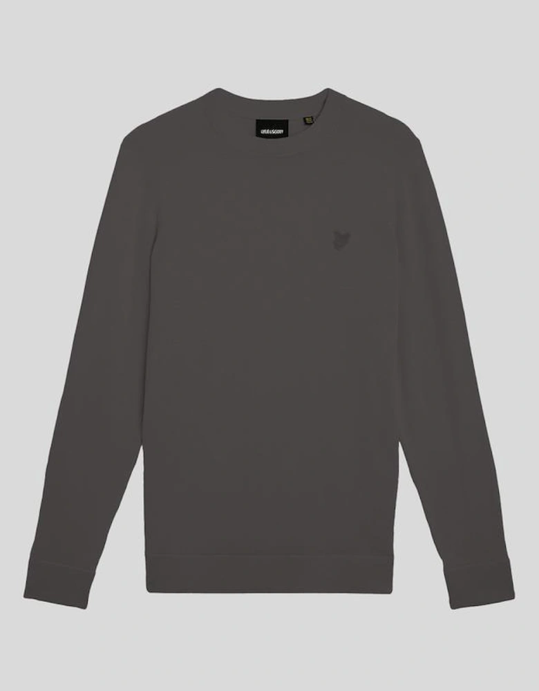 Superfine Cotton Crew Neck Jumper