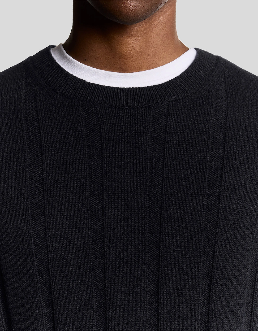 Wool Blend Ribbed Jumper