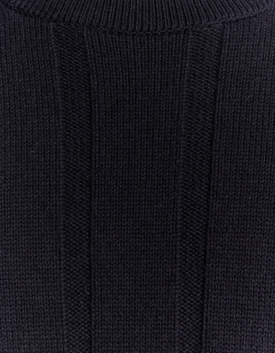 Wool Blend Ribbed Jumper