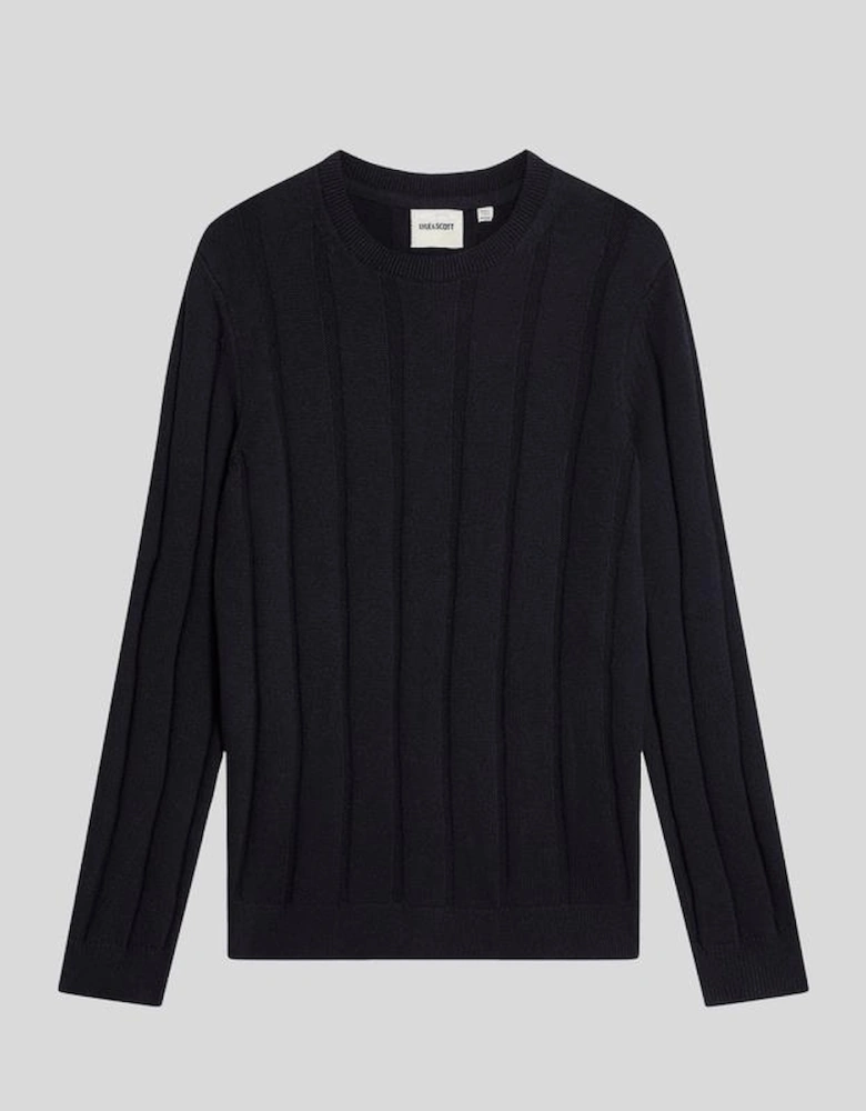Wool Blend Ribbed Jumper