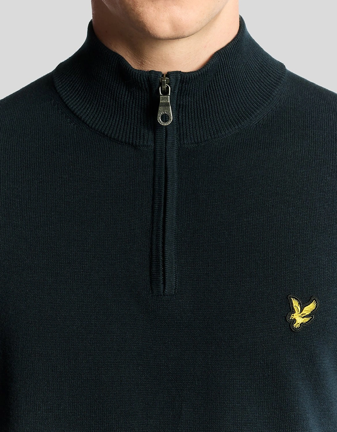 Cotton 1/4 Zip Jumper