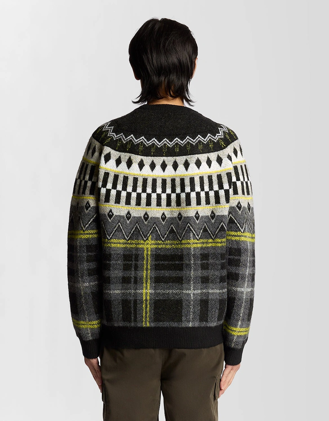 Fair Isle Knitted Tartan Jumper