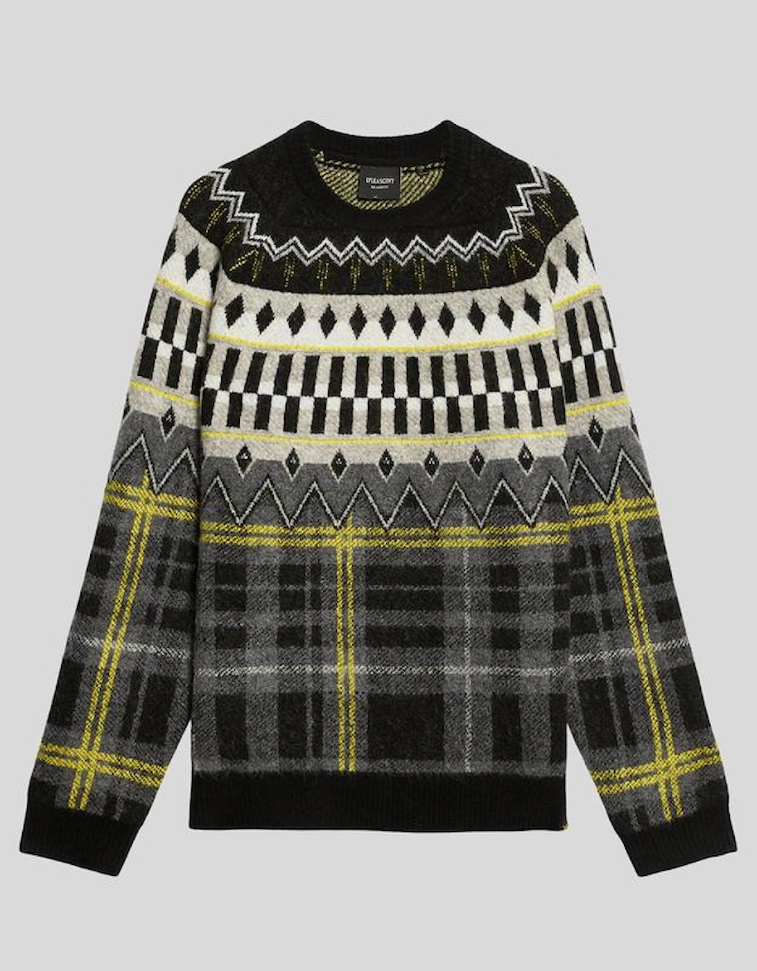 Fair Isle Knitted Tartan Jumper