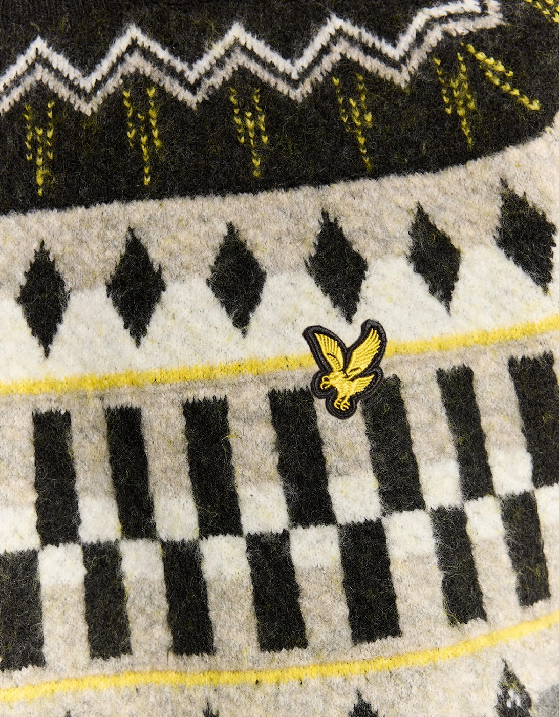 Fair Isle Knitted Tartan Jumper