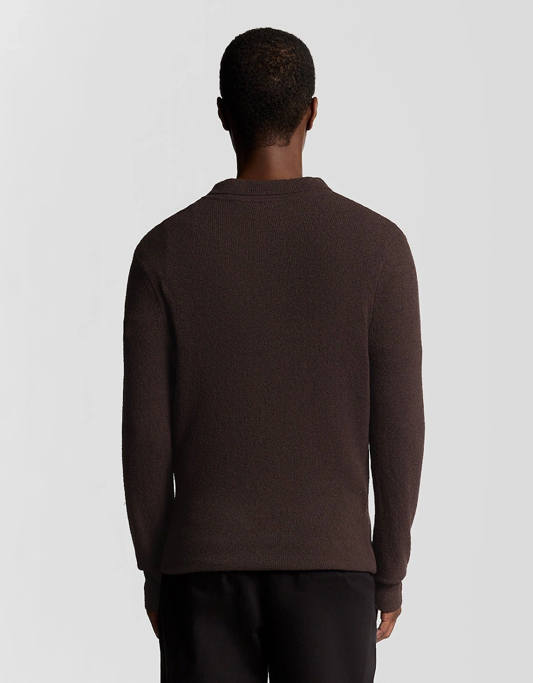 Textured Knit Collared Cardigan