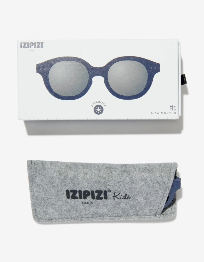 Kids Retro Mini Sunglasses in Navy