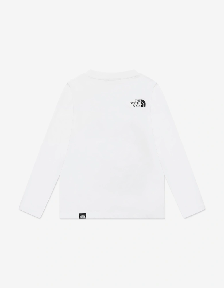 Boys Easy Long Sleeve T-Shirt in White