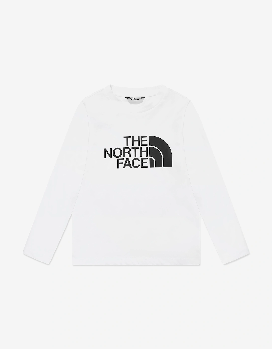 Boys Easy Long Sleeve T-Shirt in White, 6 of 5