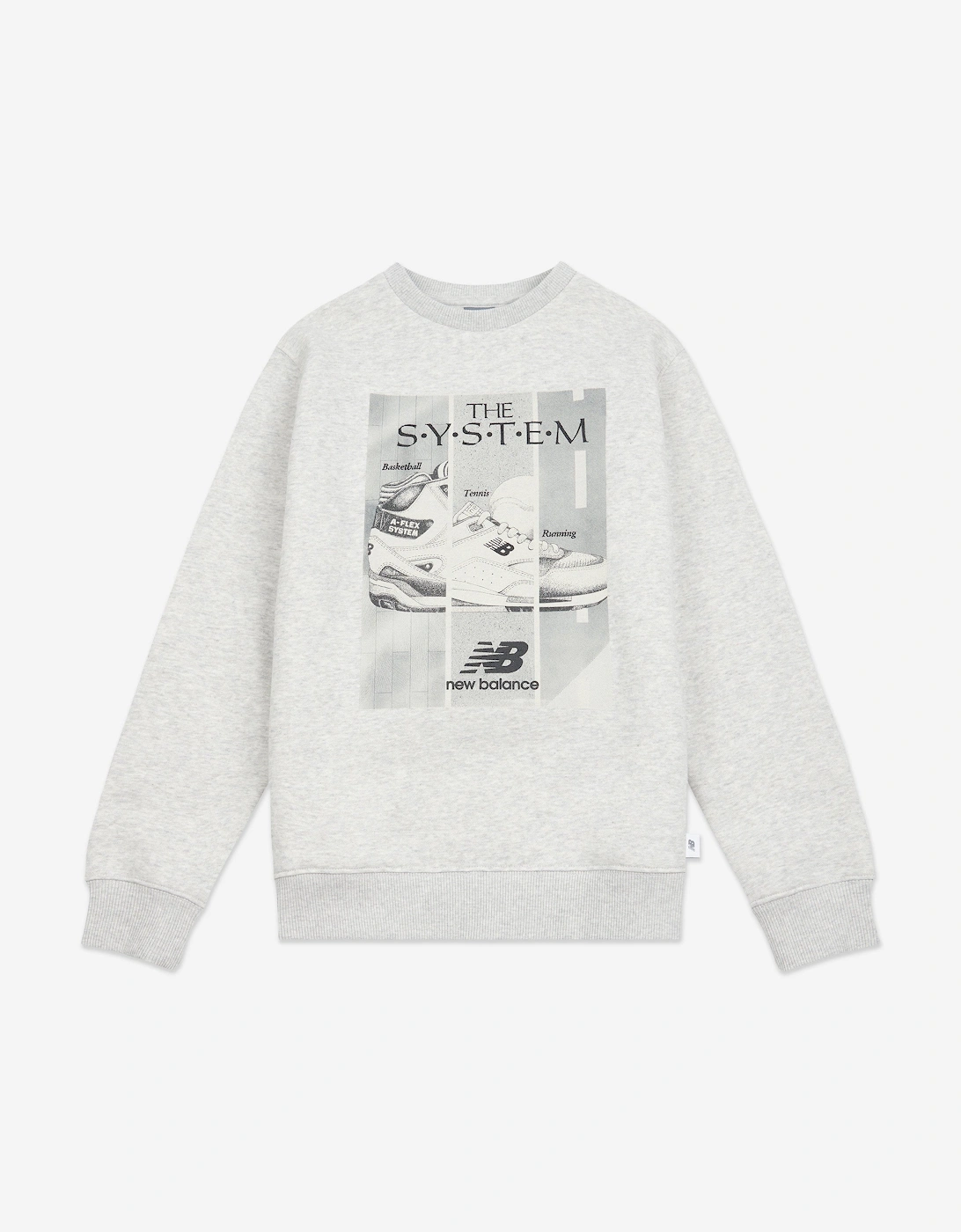 Boys The System Graphic T-Shirt in Grey, 4 of 3