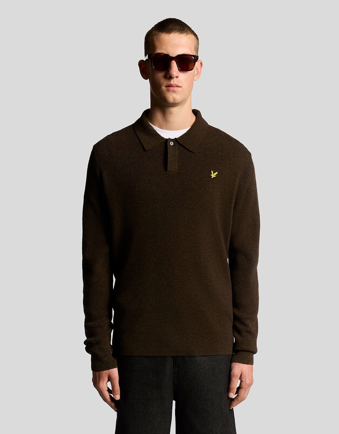 Fair Isle Lambswool Blend Polo Jumper, 7 of 6