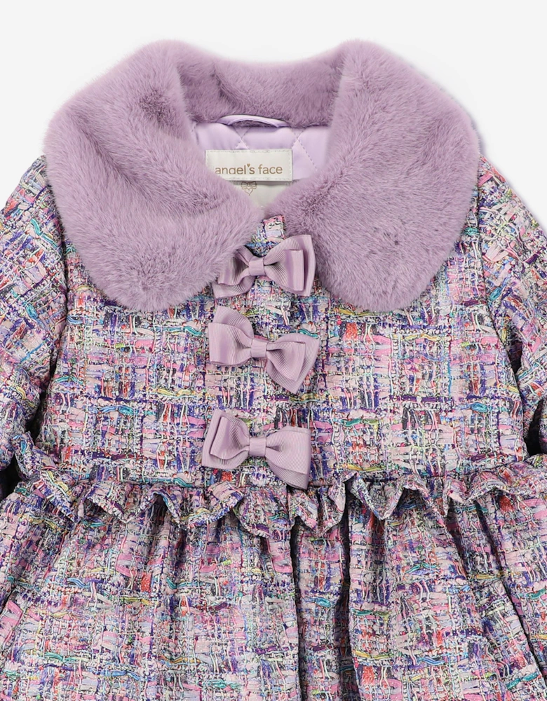 Angels Face Girls Harmony Coat in Purple