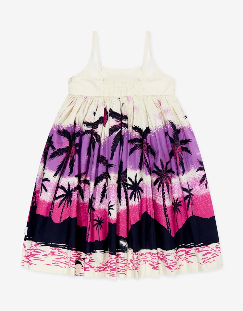 Girls Twilight Island Print Dress in Multicolour