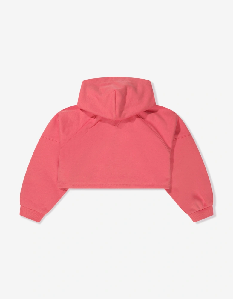 Girls Monotype Hoodie in Peach