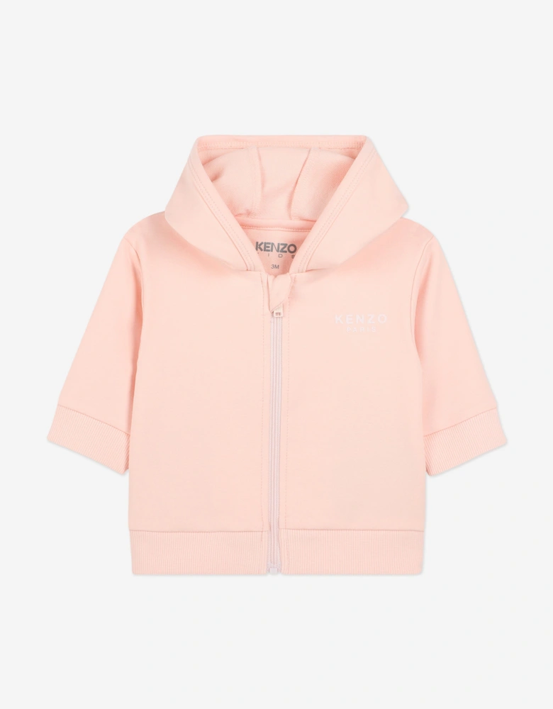 Baby Girls Elephant Tracksuit Set in Pink