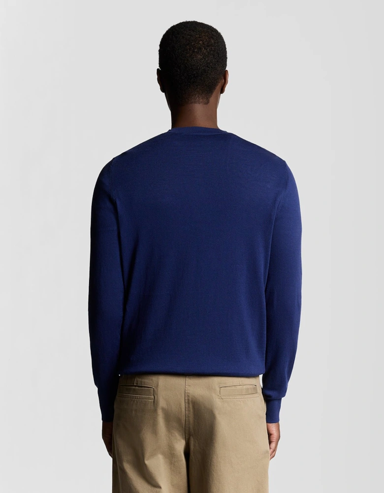 Superfine Cotton Crew Neck Jumper