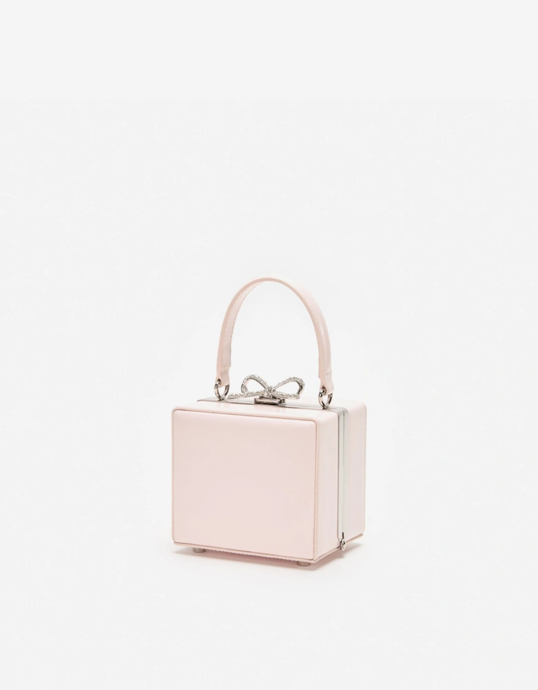 Girls Leather Micro Bag in Pink (10.5cm)