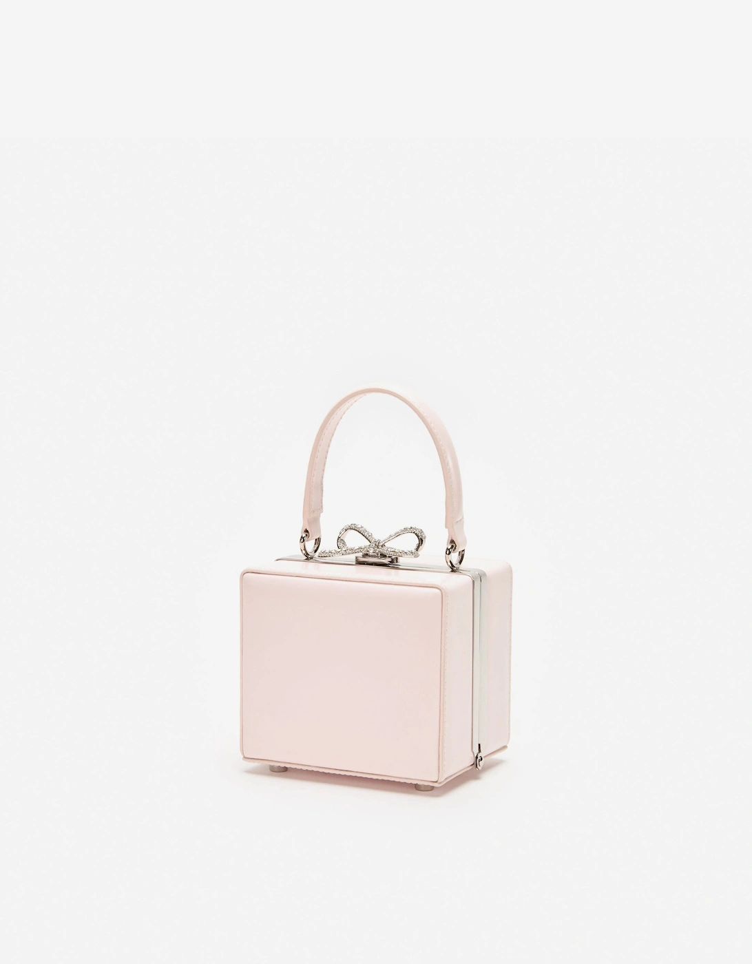 Girls Leather Micro Bag in Pink (10.5cm)