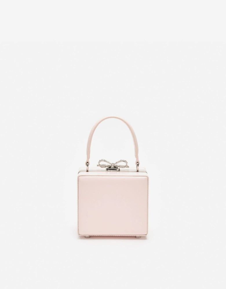 Girls Leather Micro Bag in Pink (10.5cm)