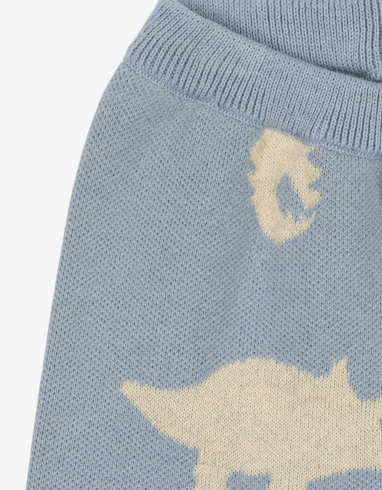 Boys Dino Lapis Knit Pants in Blue
