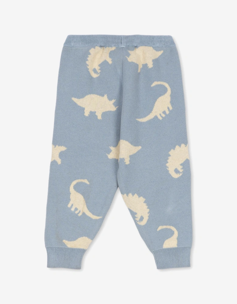 Boys Dino Lapis Knit Pants in Blue