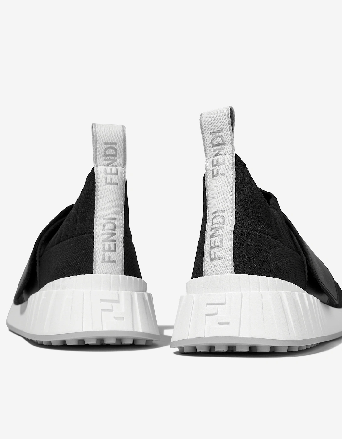 Kids Logo Slip On Trainers in Black