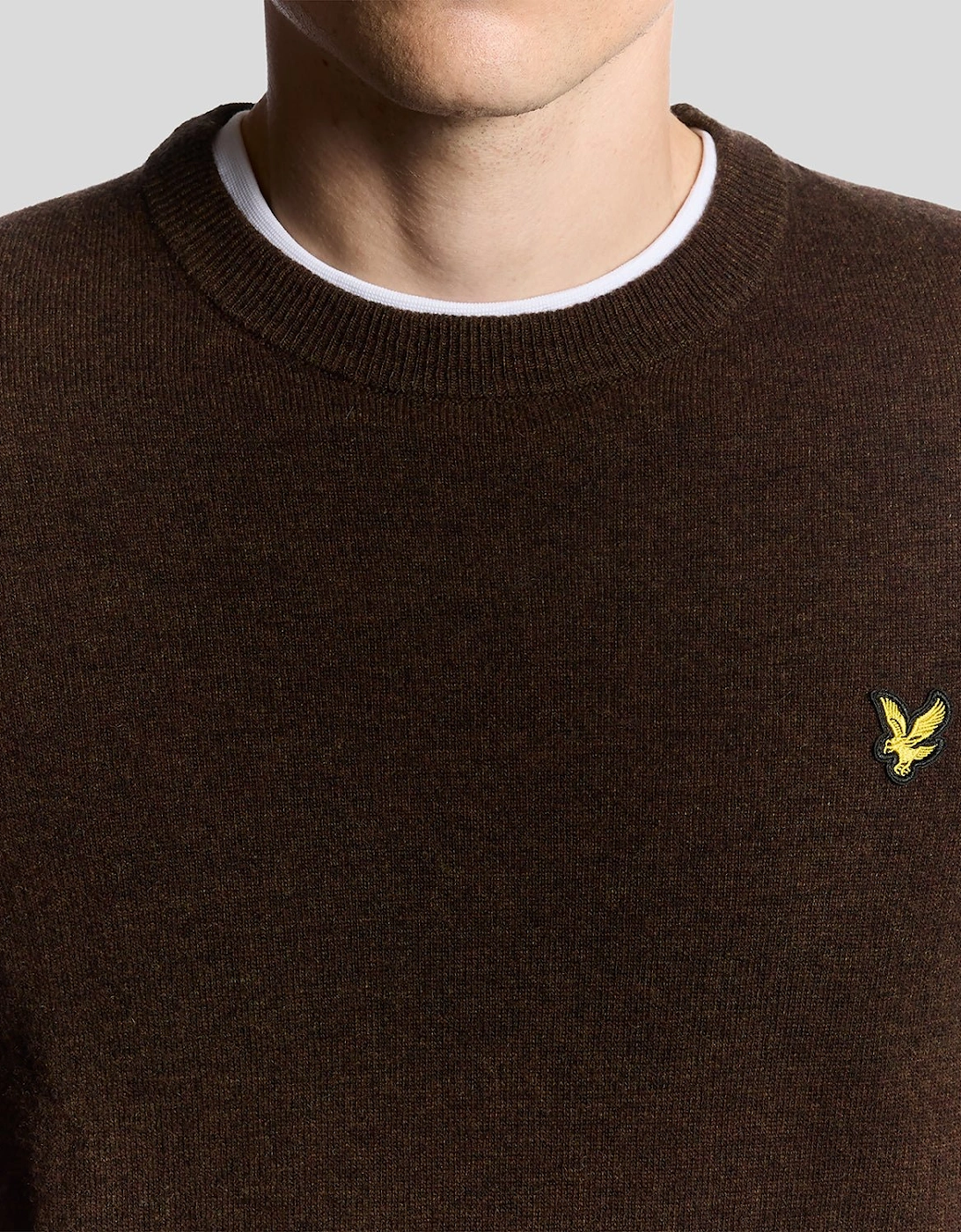 Lambswool Blend Crew Neck Jumper