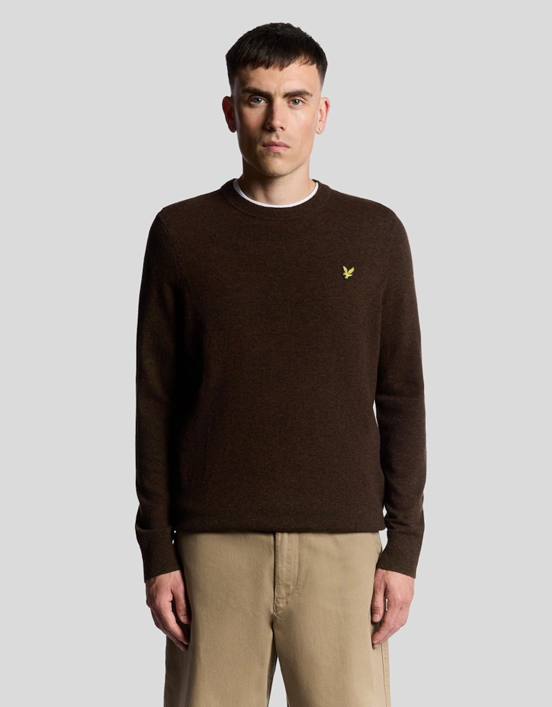 Lambswool Blend Crew Neck Jumper