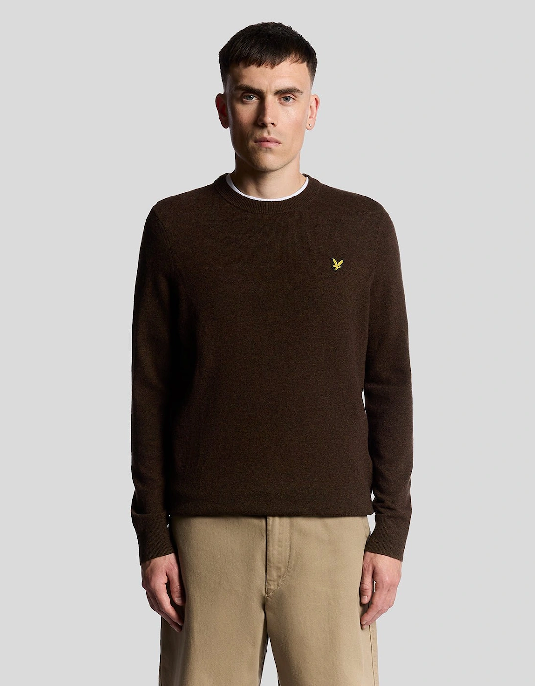 Lambswool Blend Crew Neck Jumper, 7 of 6
