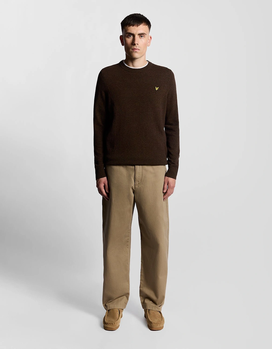 Lambswool Blend Crew Neck Jumper