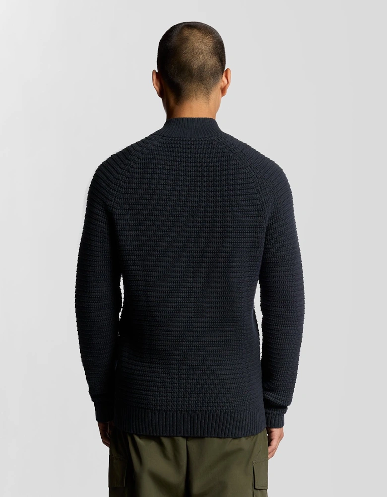 Cotton Waffle Knit Cardigan